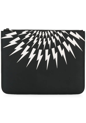Neil Barrett 'Thunder' clutch - Black