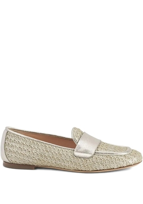 AGL Sheryle metallic woven loafers - Gold