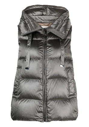Max Mara hooded padded gilet - Grey