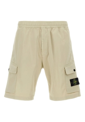 Stone Island Compass-badge cargo shorts - Neutrals