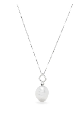 Maria Black Twister rhodium plating necklace - Silver