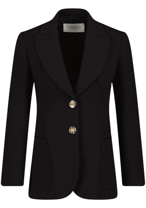 Giambattista Valli wool crepe single-breasted blazer - Black