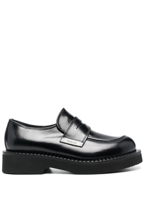 Premiata chunky leather lug loafers - Black