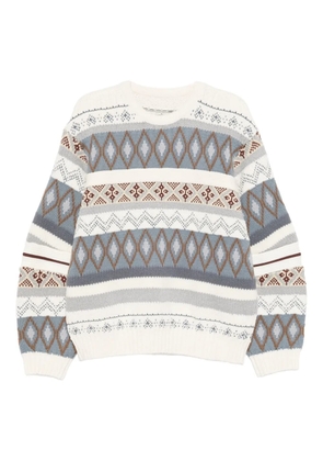 CROQUIS brocade sweater - Neutrals