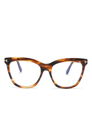 TOM FORD Eyewear cat-eye frame glasses - Brown