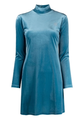 Rokh long sleeves stretched dress - Blue