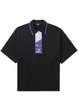 Kolor logo-embroidered polo shirt - Black