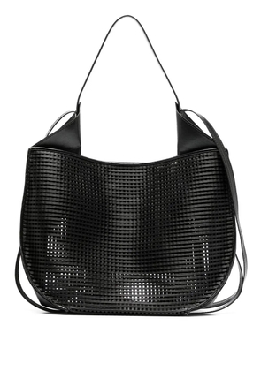 REE PROJECTS Helene net hobo bag - Black