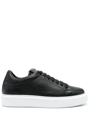 Giuliano Galiano lace-up calf-leather sneakers - Black
