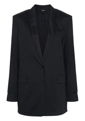 Theory shawl-lapels single-breasted blazer - Blue