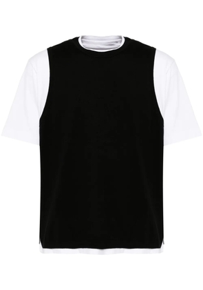 CROQUIS panelled T-shirt - Black