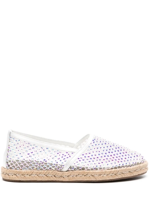 Le Silla Gilda crystal-embellished espadrilles - White