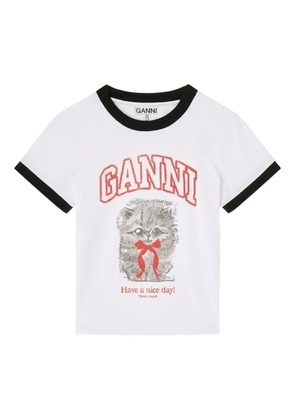 GANNI short-sleeve T-shirt - White