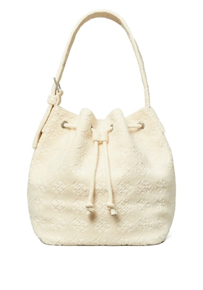 Tory Burch textured bucket bag - White
