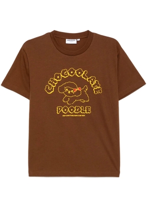 CHOCOOLATE embroidered T-shirt - Brown