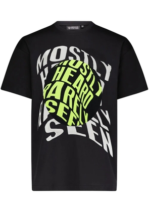 Mostly Heard Rarely Seen logo-print cotton T-shirt - Black