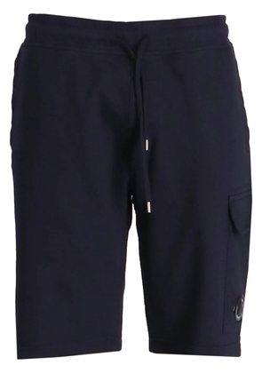 C.P. Company Lens-detail drawstring track shorts - Blue
