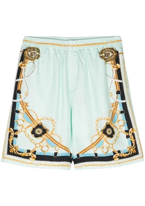 Camilla Sea Charm silk bermuda shorts - Green