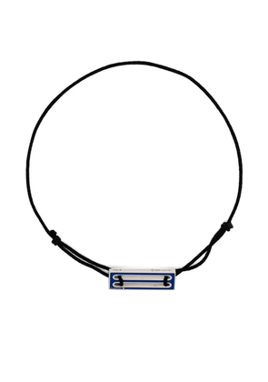 Le Gramme lacquered cord bracelet 2,5g - Blue