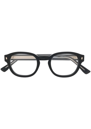 DSQUARED2 EYEWEAR logo-print arm detail glasses - Black