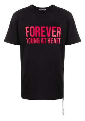 Mastermind Japan slogan print T-shirt - Black
