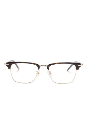 Montblanc square-frame glasses - Brown