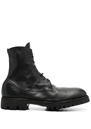 Guidi lace-front ankle boots - Black