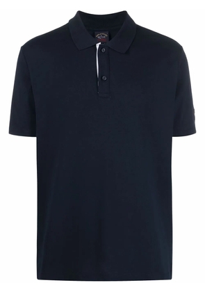 Paul & Shark logo-print short-sleeved polo shirt - Blue