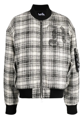 Haculla tweed zipped bomber jacket - Black