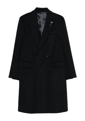 Lardini double-breasted coat - Blue