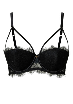 TWINSET lace balconette bra - Black