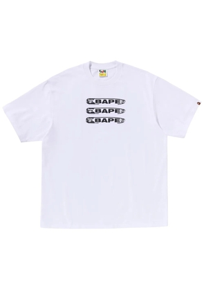 A BATHING APE® logo-print T-shirt - White