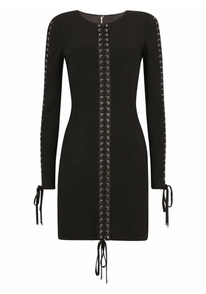 Dolce & Gabbana eyelet-detail minidress - Black