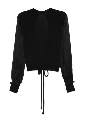 A Tentative Atelier long sleeve blouse - 99 BLACK