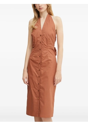 MARCIANO by GUESS Pat buttoned bow dress - Brown