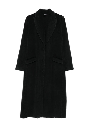 Avant Toi single-breasted coat - Black