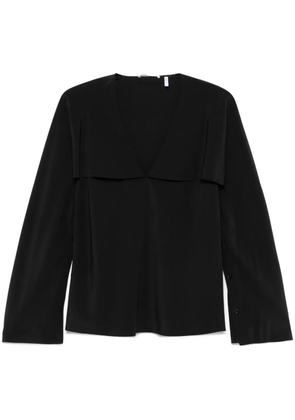 Helmut Lang layered-design blouse - Black