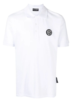 Plein Sport SS Thunder Tiger cotton polo shirt - White