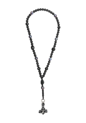 KUNDO K- 167 beaded hammer necklace - Black