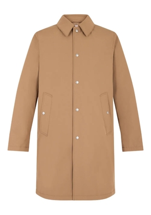 FURSAC button-fastening welt-pocket coat - Neutrals