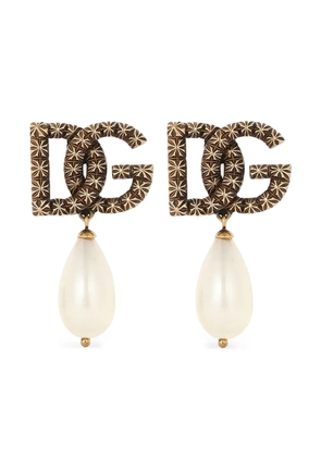 Dolce & Gabbana DG-logo earrings - Gold