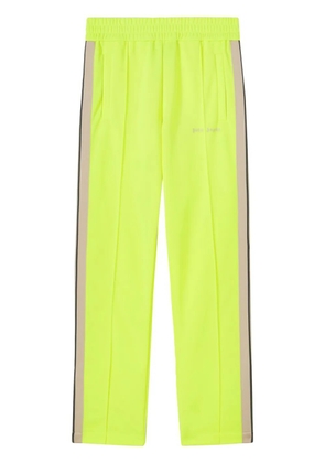 Palm Angels logo-embroidered straight-leg track pants - Yellow