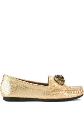 Kurt Geiger London Chelsea eagle-head loafers - Gold
