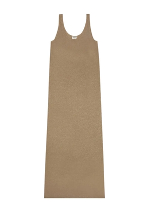 Saint Laurent sleeveless knitted maxi dress - Neutrals