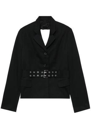 Vaquera open-back belted blazer - Black