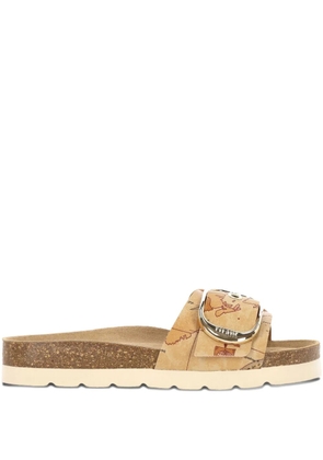 ALVIERO MARTINI 1° CLASSE Geo flat sandals - Neutrals