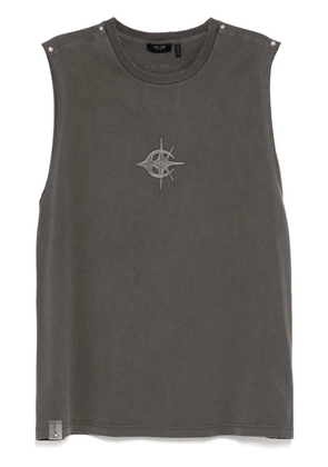 FIVE CM logo-embroidered vest - Grey