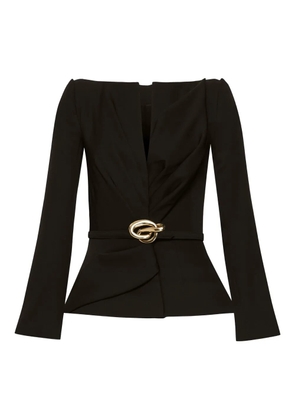 Oscar de la Renta wool jacket - Black