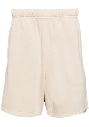 AAPE BY *A BATHING APE® logo-embroidered jersey track shorts - Neutrals