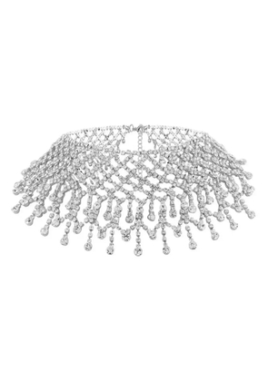 HZMER JEWELLERY crystal-embellished necklace - Silver